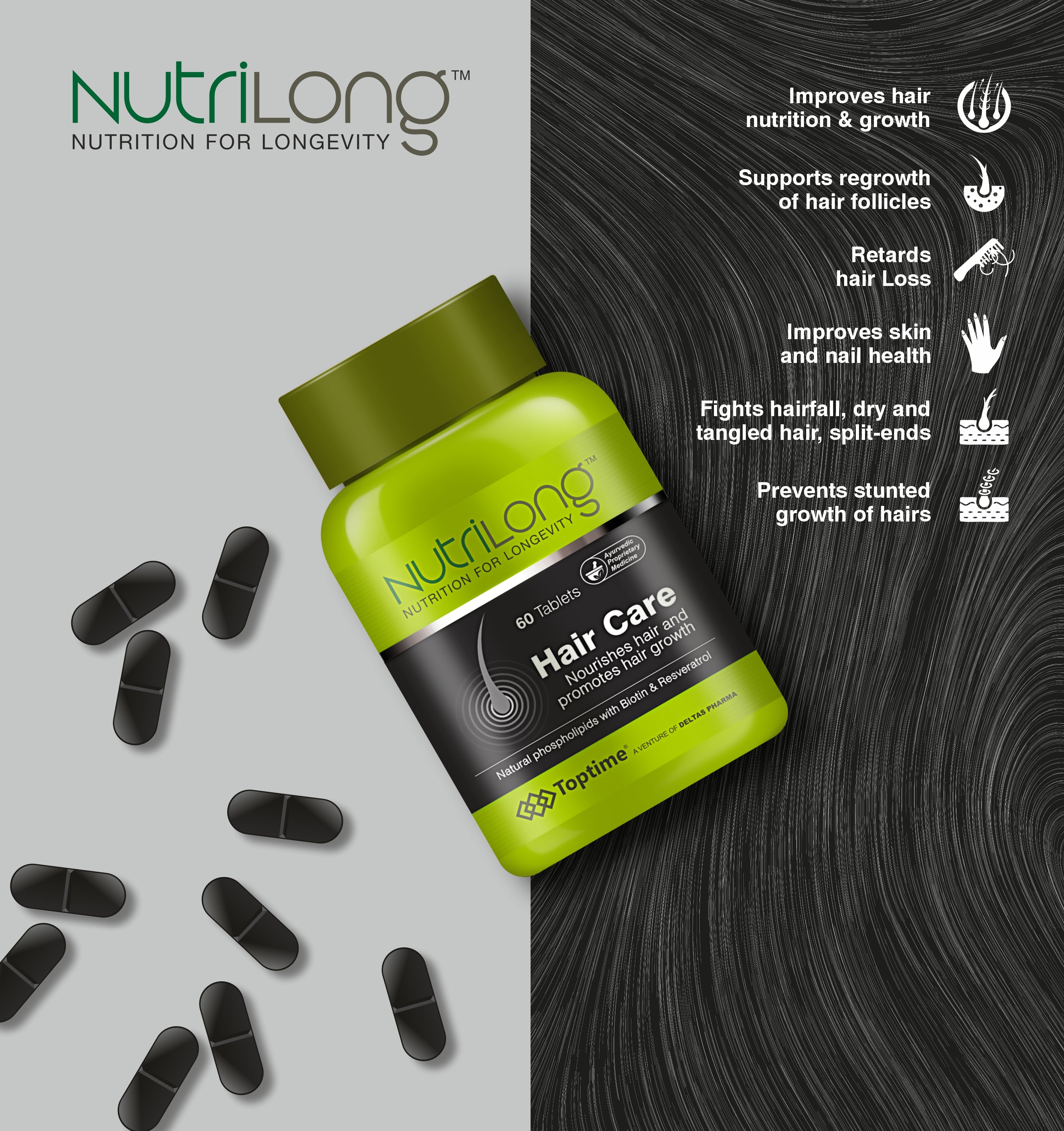 Nutrilong Haircare 60 Tabs