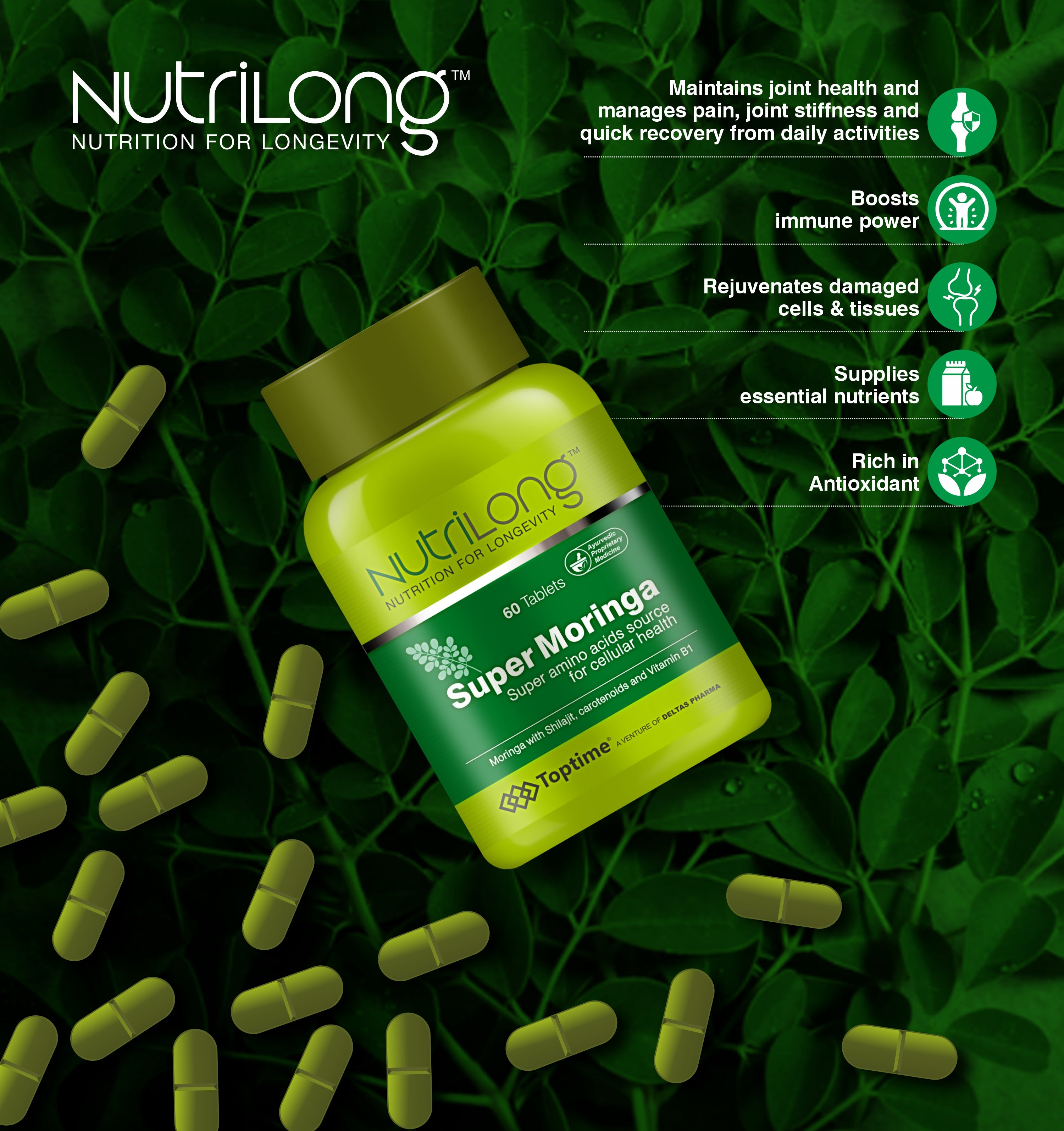 Nutrilong Super Moringa 60 Tabs