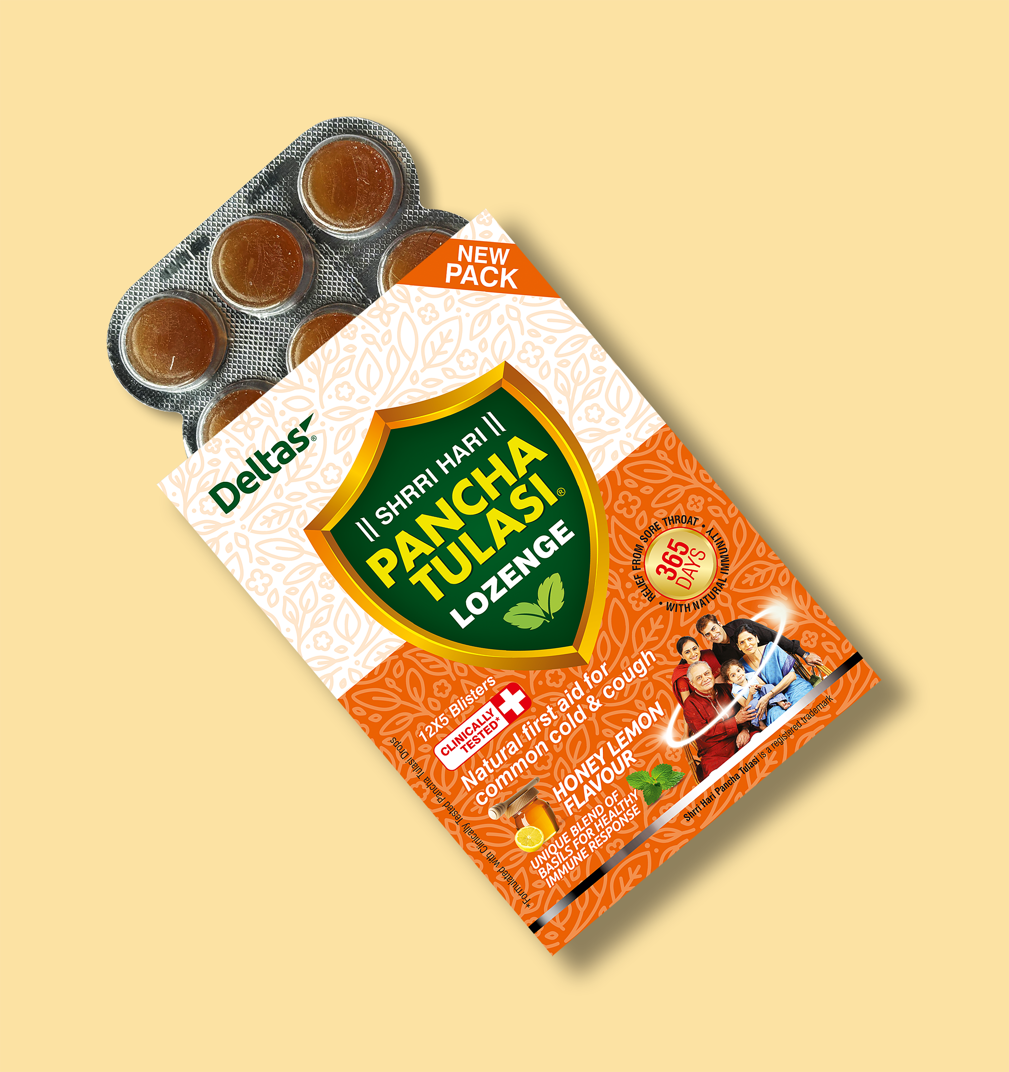 Shrri Hari Pancha Tulasi Lozenge | Deltascart Wellness Products